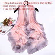 Silk scarf size 180x90 cm has many colors and patterns that can be given as a gift