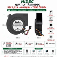Nidec Servo high performance centrifugal fan 52v 0.92a 100x100x