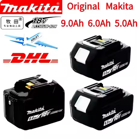 original makita 18V battery 5.0Ah 6.0Ah 9.0AH rechargeable battery makita BL1860 BL1850B BL1830B pow