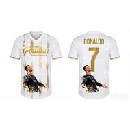 Ronaldo's No. 7 Football Jersey Club Commemorative Jersey Autumn Sports Dry Quickly Child T-Shirt Ch