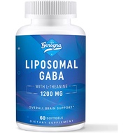 Genogna Liposomal GABA with L-Theanine 1,200 mg. 60 Softgels