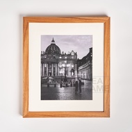 Mahogany Wood Photo Frame - 6R Photo Frame Matboard 5cm