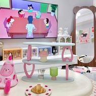 Dopamine Display Rack Desktop Shelf Desktop Perfume Shelf Cup Coffee Cup Holder Home Storage Partiti