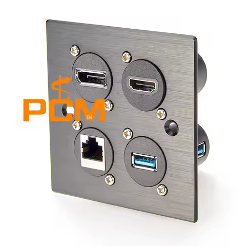 D-type Module RJ45 passthrough Connector, RJ45 Cat6 Panel Mount NetworkInterface Adapter, D series p