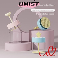 UMISTYDREAMC9 Foam Maker, Moon Plastic Facial Cleanser Frother Bottle, Cute Portable Star Shampoo Bo