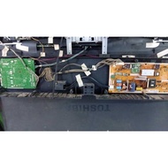 (394) Toshiba 40PU200EM Mainboard, Powerboard, LVDS, Cables, Sensor.  TV Spare Parts