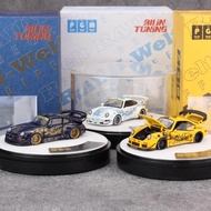 Pgm 1: 64 Porsche RWB993 964 930 Foshan Exhibition Edition Alloy Car Model Diecast Car Toy Collectio