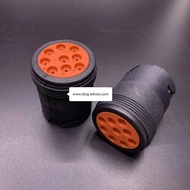 HD14-9-1939PE Black Round Male 9 Pin Diagnostic Connector Set Deutsch