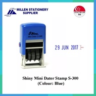 Shiny Self Inking Mini Date Stamp (S-300) 🏆 and Combi Options [Millen Stationery]
