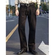 黑色牛仔褲 刺繡靴型褲 喇叭褲 14oz 雙染黑色 BOOTCUT