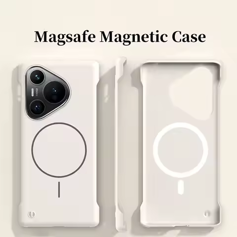 Ultra Slim Frameless Case For Huawei Pura 70 Ultra 70 Pro P70 P60 P50 Mate 60 70 Magsafe Magnetic Wi