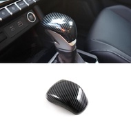 Carbon Fiber Gear Shift Knob Decor Cover Trim For Mitsubishi Triton 2023 2024 25