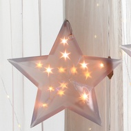 MABUHAY STAR Christmas Light 30L Hexagon/Snow Laser Light Five Star Decoration String Light For Shop