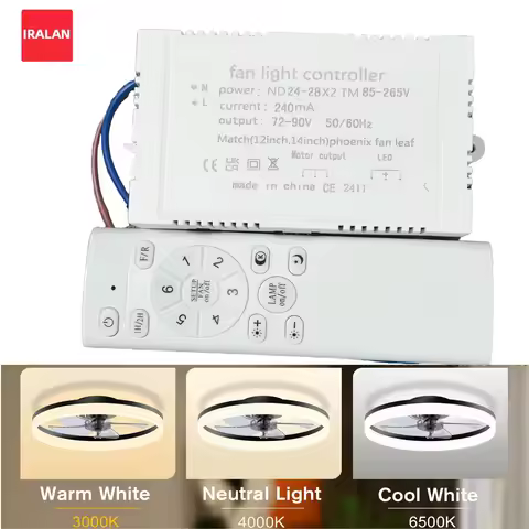 IRALAN Ceiling fan Lamp Lighting Transformer And Remote Control LEDl ight strip Replacement Of Fault