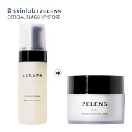 Zelens Glacier Foam + Zelens PHA+ Resurfacing Facial Pad ทำความสะอาดผิวหมดจด พร้อมผลัดเซลล์เพื่อรับผ