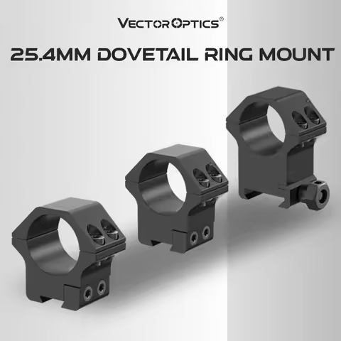Vector Optics 25.4Mm Dovetail Rings 11Mm Dovetail Rail Low Medium High Profile Mount for Rifle Scope