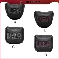 blesiya Golf Putter Cover Mallet,Putter Headcover Leather Golf Mallet Putter Cover Golf