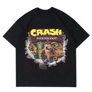 CRASH BANDICOOT CARTOON T-SHIRT | NOSTALGIA CARTOON T-SHIRT | Black T-Shirt