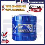 FIS Original Mannol Diesel Extra 10W-40 CH4 Diesel Engine oil Light Truck Hilux Minyak Hitam Lori Ke