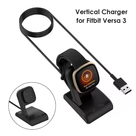 Fast Charger for Fitbit Versa 3/Fitbit Sense Dock Station Smart Watch Accessory