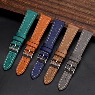 High-End Handmade Italian Leather Strap18 19 20 21 22MMFit Seiko Watch Band Men and Women