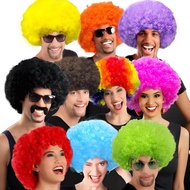 REHANA HAIR Curly Wig Fake HAIR Wig Clown Wig Curly HAIR Wig Curly Wig Men's Curly Wig Men's Curly W