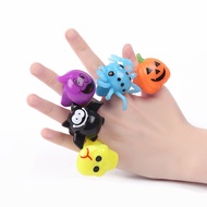 < > < > Ghost Festival Halloween Glowing Ghost Ring Pumpkin Bat Ghost Festival Flashing Party Lanter