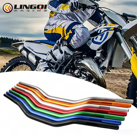 LINGQI RACING Motorcycle Body Systems 22mm 7/8'' Handlebar EVO Handle Bar For Motocross Off Road Uni