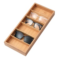 Lunavita 6-Slot Sunglasses Organizer Tray, Sunglasses Storage Case, Eyeglass Display Eyewear Display