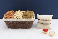 SFU E Com Set Of 2 Rakhi With Dry Fruit Hamper For Rakshabandhan Gift | Dry Fruit Hamper For Brother
