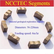 56-220mm Diamond Segments For Sintered Pdc Geological Core Drill Bits For Well Oilfield Coalfield Ga