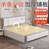 Double Bed Solid Wood Bed Single Bed B&B Foreign Trade Rice Factory1.5Small Apartment1.2m Internet c