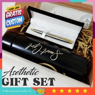 Premium Gift Hampers/Beautiful 2in1 Aesthetic Gift set For Girlfriend Birthday Gift Souvenirs | Led tumbler Can custom | Parker Pen | Dw Watch