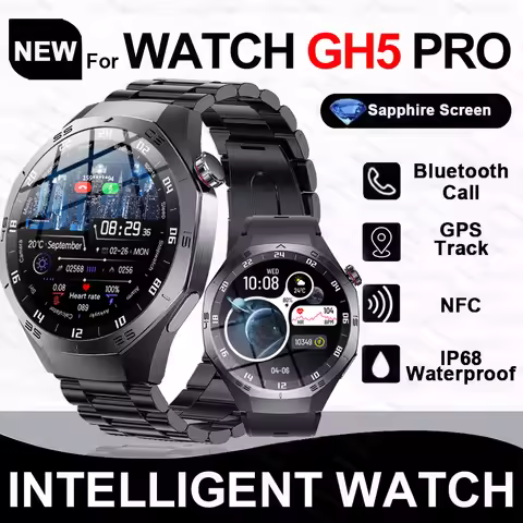 GH5 PRO GPS Tracker Ultra Smart Watch Men Watch 5 Pro AMOLED HD Screen Heart rate Bluetooth Call Wat