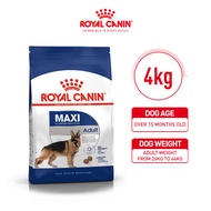 Royal Canin Maxi Adult (4kg) Dry Dog Food Makanan Anjing - Size Health Nutrition