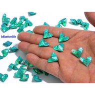 120pcs Cyan Color Mini Size 3D Origami Hearts LOVE. (CY paper series). #FOH-139.
