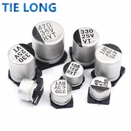 20pcs SMD Electrolytic capacitor aluminum 6.3V 10V 16V 25V 35V 50V 1UF 2.2UF 4.7UF 10UF 47UF 100UF 2
