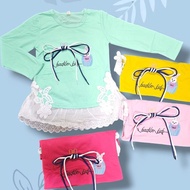 ALISI LACE TUNIC NK350A 8-12 YEARS CHILDREN'S TUNIC T-SHIRT TUNIC CHILDREN'S TUNIC FUNNY T-SHIRT