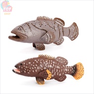 Children's Toys Realistic Stone Grouper Fish Sashimi Solid Model Children's Cognitive Toy Figures