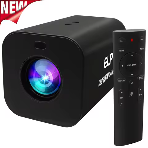 ELP 12X Zoom 4K HDMI USB Camera 4K 30fps 1080P 60fps Autofocus USB Webcam Infrared Remote Control PC