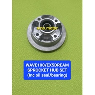 WAVE100/EX5DREAM CLUTCH HUB/REAR SPROCKET HUB SET/SPOKET BEARING/HUB SPOKET BELAKANG/BEARING HUB SPO