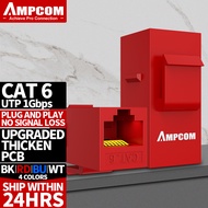 AMPCOM Keystone Coupler Jack RJ45 Inline Coupler Keystone Jack RJ45 CAT6/CAT6A Straight-Through Keys