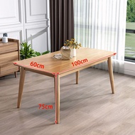 XUXU โต๊ะกินข้าวไม้เนื้อแข็ง 140x80x75 cm ชุดโต๊ะกินข้าวลายไม้ โต๊ะ โต๊ะไม้ โต๊ะกินข้าว โต๊ะอาหาร โต๊ะกินข้าว4/6/8คน 100cm/120cm140cm