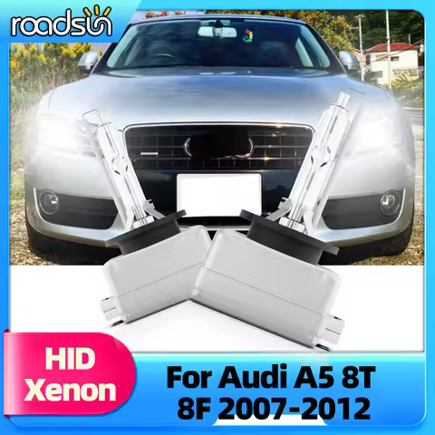 Roadsun 2PCS Xenon HID Headlights D3S 35W For Audi A5 8T 8F 2007 2008 2009 2010 2011 2012 Auto Bulbs
