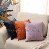 (cover)plain sofa cushion cover 30x30 35x35 40x40 45x45 50x50 premium suede material