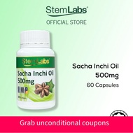 health tea ✻StemLabs Sacha Inchi Oil 500mg 60's Minyak Sacha Inchi Jakim Halal EXP 082025☸