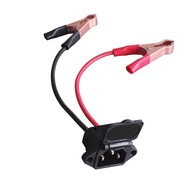 IEC C14 Female Power Cord to Alligator Clips, Red & Black Battery Test Leads with Crocodile Clamps f