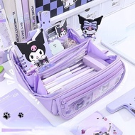 New Cinnamoroll Pencil Cases Sanrio Anime My Melody Kuromi Student Stationery Storage School Supplies Ins Kawaii Cute Gifts