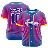 Custom Spirit Baseball Jersey Team Print Personal Name Number Uniforms Hip Hop Sportswear Baseball T