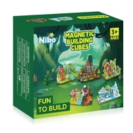 AIYIN บล็อกตัวต่อแม่เหล็ก ใหม่-ของเล่นปริศนาธีมเกม  บล็อกแม่เหล็กเพื่อการศึกษา ของเล่นสร้าง